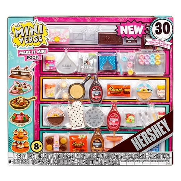 MGA's Miniverse Make It Mini Food Hershey Multipack Mini Collectibles, DIY, Resin Play, Replica Food, NOT Edible, Collectors, 8+
