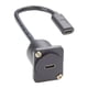 thumbnail image 2 of Adaptador de montaje en panel,Cable adaptador de montaje en panel USB tipo C,Cable de montaje en panel con tornillos,de hembra a USB-C hembra,Cable de extensión para montaje en panel para, 2 of 9