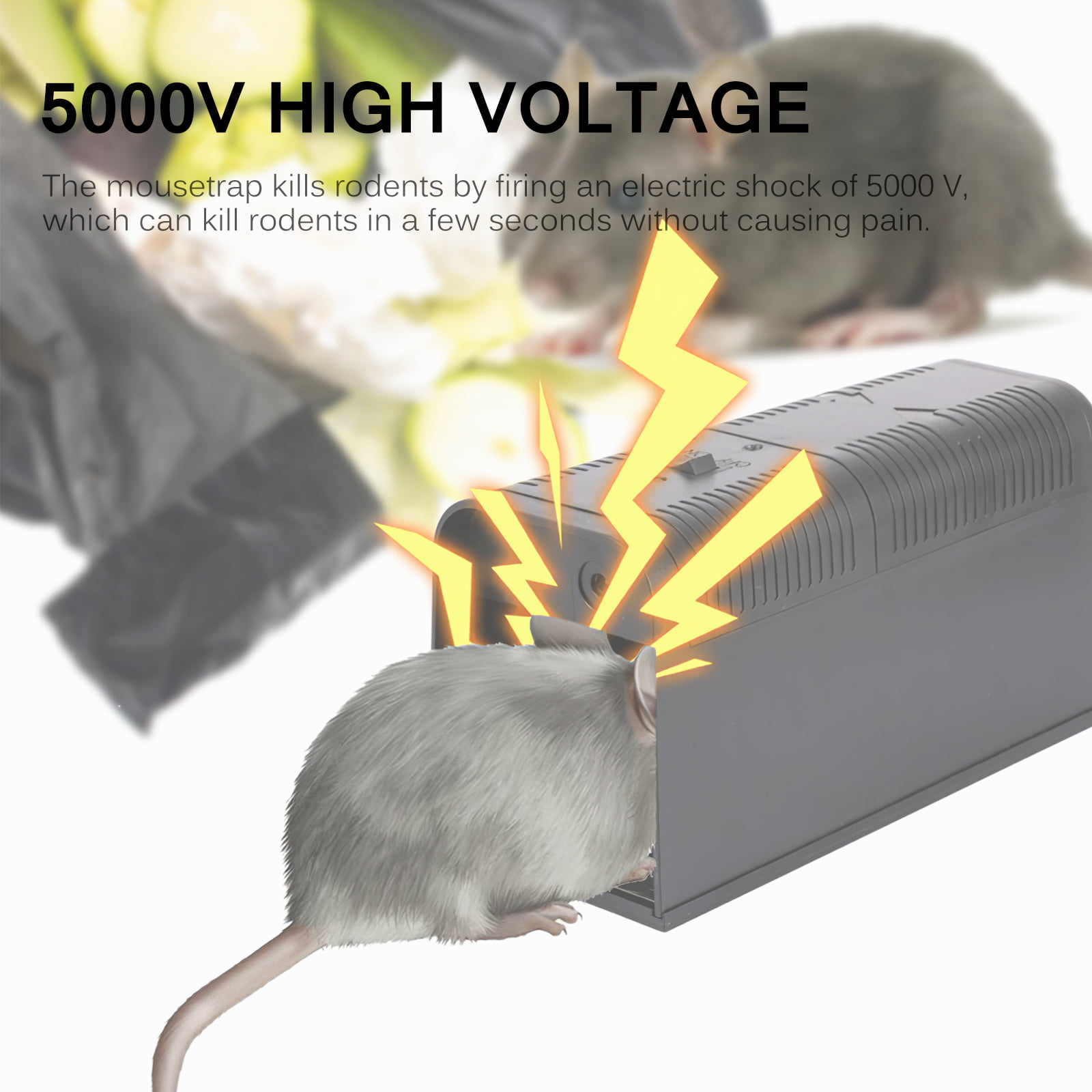 HomeTGR Indoor Electric Rat Trap - Mouse Trap for Home Pest Control