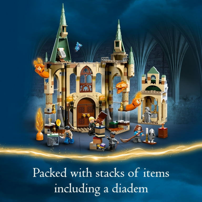LEGO Harry Potter Hogwarts Room of Requirement Set 76413 Hogwarts Characters Wands Fire Serpent Walmart
