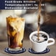 thumbnail image 5 of Posavasos de silicona de 8 piezas, posavasos con soporte, posavasos para café, adecuado para bar, escritorio, protección antideslizante para escritorio, 5 of 6