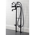 thumbnail image 3 of Kingston Brass CCK246K0 Essex Freestanding Clawfoot Tub Faucet Package with Supply Line, Matte Black, 3 of 7