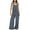 Dark Gray, variant on Overalls for Women Casual Wide Leg Jumpsuits Summer Linen Jumpsuit with Pockets Loose Fit Sleeveless Overall Dark Gray,S