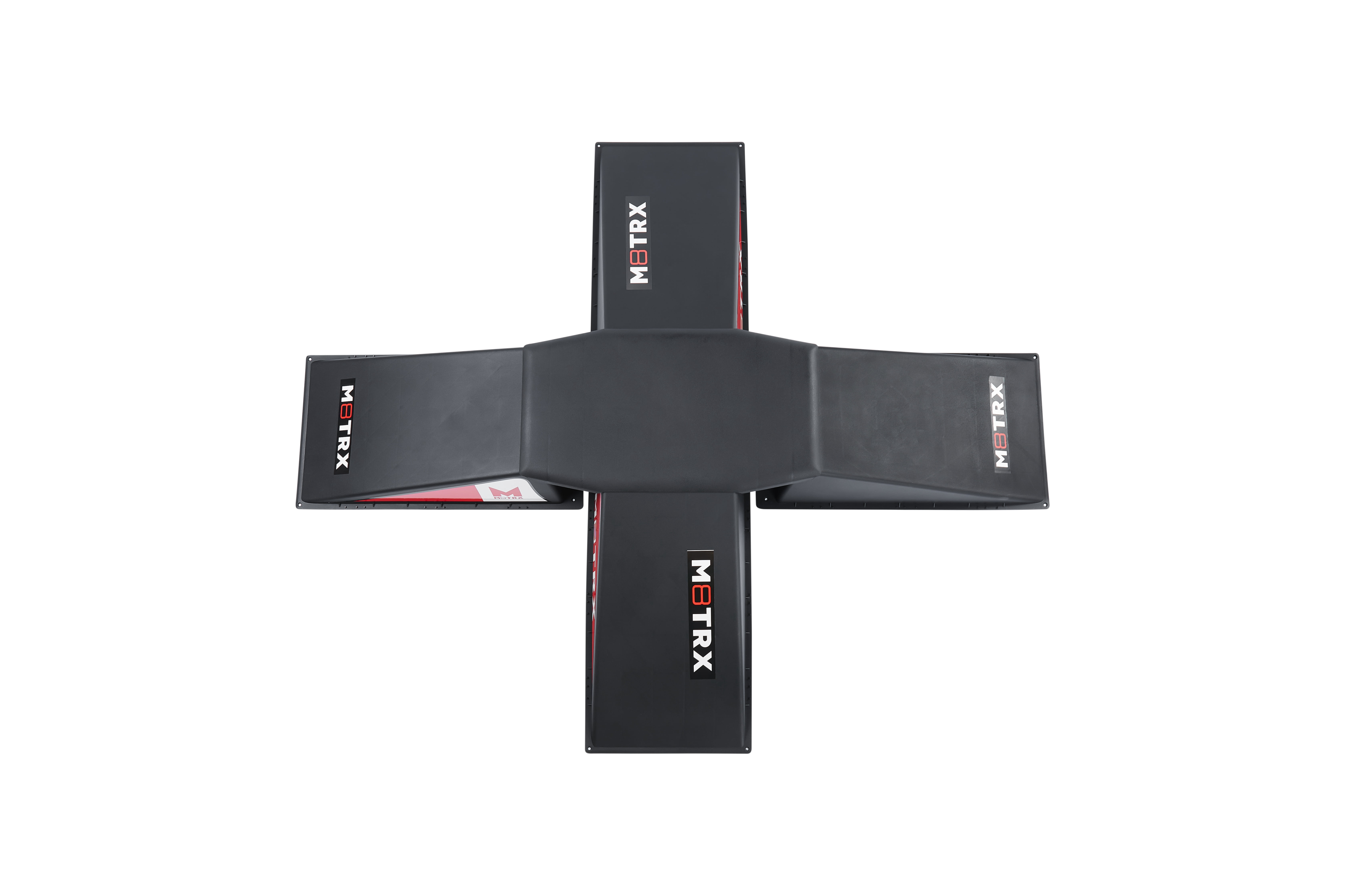 M8TRX SPORTS 4+1 Pyramid Ramp Set for Skateboards, Bikes, and Scooters, Ages 5+