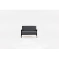 thumbnail image 4 of Bahamas Dark Gray Linen Fabric Loveseat with Espresso Solid Wood Frame, 4 of 6
