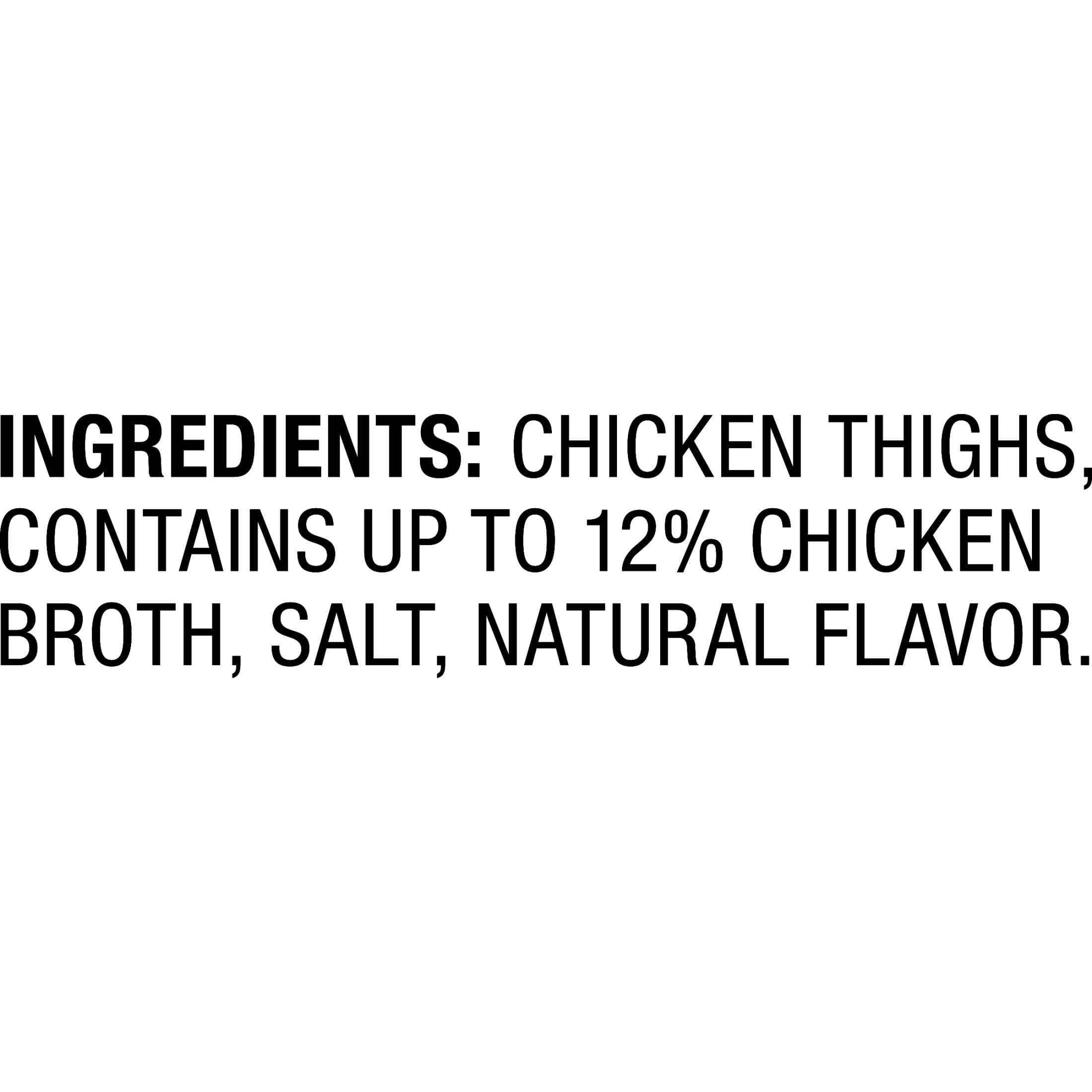 Great Value All Natural Skin-on Chicken Thighs, 4 lb (Frozen)