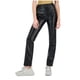 thumbnail image 1 of Tinseltown Womens Faux Leather High Rise Straight Leg Casual Pants, black, XS, 1 of 1