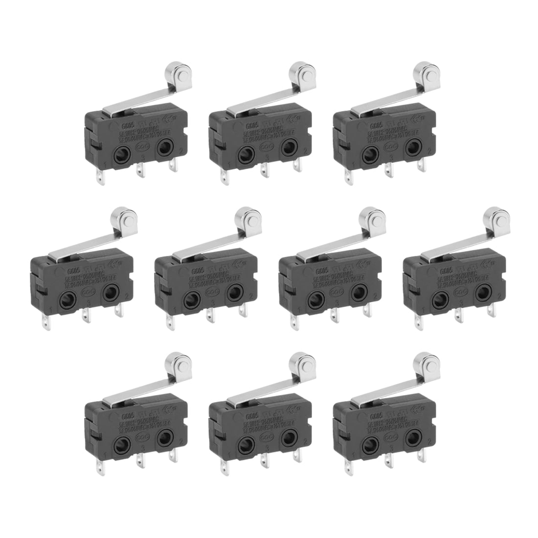 10X Lever Roller Actuator Reset Microswitch SPDT Miniature Micro Limit Switch 