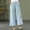 Light Blue#1, variant on Babysbule Long Pants for Women Pants For Ladies Casual Summer Drawstring Elastic High Waist Linen Pant Pockets Cropped Trouser