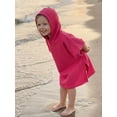thumbnail image 4 of BemeyourBBs Toddler Baby Girls Boys Swim Cover Up Swimwear Poncho Kids Swimsuit Coverup Waffle Knit Beach Bathing Suit Bathing Robe Short Sleeve Hooded Coverups Beachwear Wrap, 4 of 9