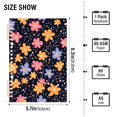 thumbnail image 3 of Haosy Cartoon Flowers and Dots Notebooks 2 Pcs 1-subject Journal 60 Sheets A5 College Ruled Paper Detachable Ring 8.3"x5.7", 3 of 8