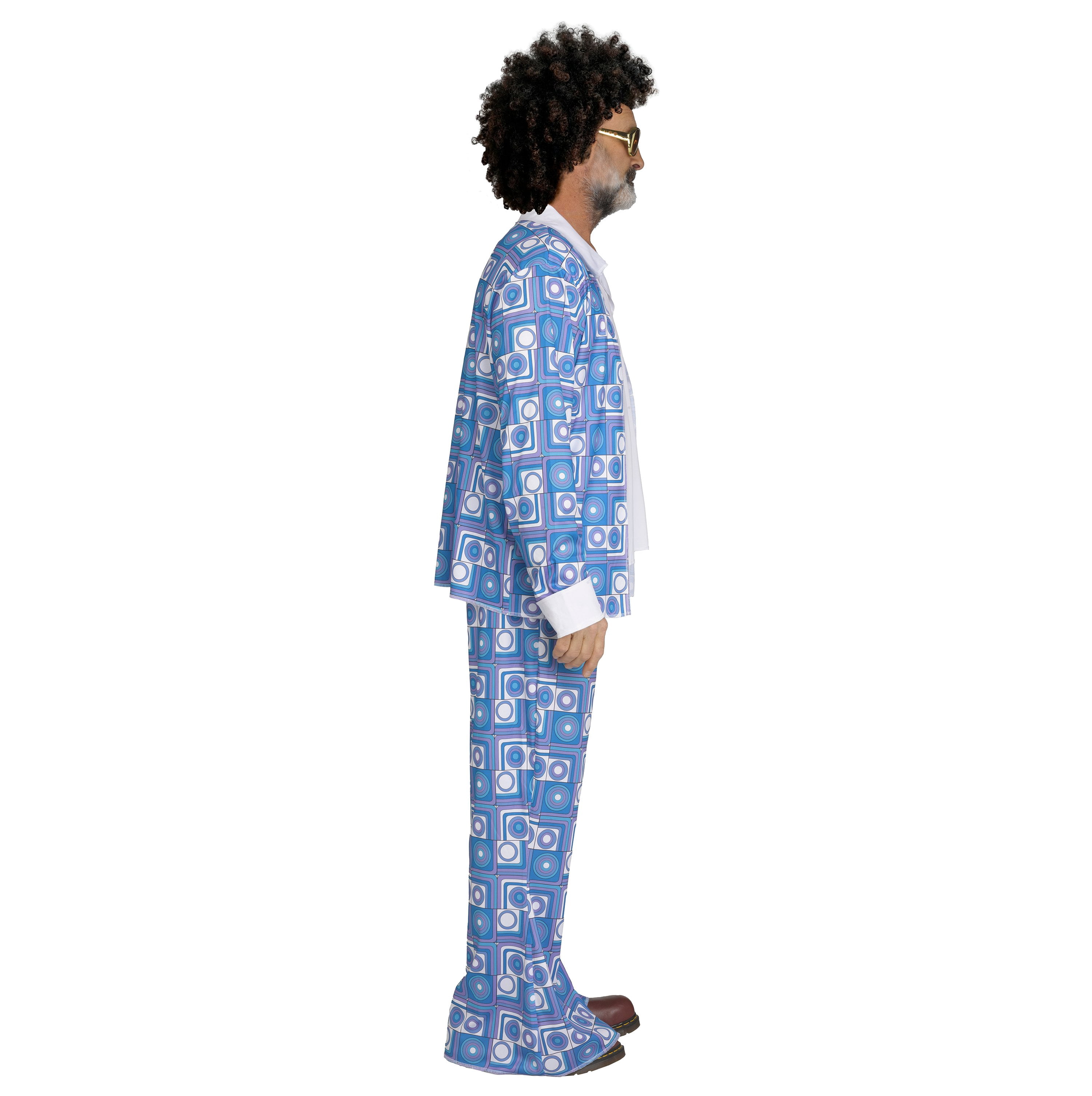 Disco Dude Halloween Costume for Adults, Men's Size L (36/38), by Way to Celebrate