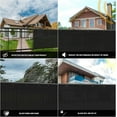 thumbnail image 4 of SUNNY GUARD Custom Size Privacy Screen Fence 5' x 34' Heavy Duty Dustproof Denoise Fencing Mesh for Garden Yard Pool Deck, Black (Customized), 4 of 5