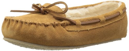 Minnetonka Cally Slippers Women/'s Suede Slip-On Home Mocassin Shoes Flats NEW