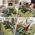 thumbnail image 6 of Farmhouse Washable Area Rug 5 x 8 ft Spring Flowers Watercolor Green Truck Vintage Barn, Soft Non Slip Rugs Stain Repellent Indoor Felt Carpet for Living Dining Room Bedroom Home Office, 6 of 9