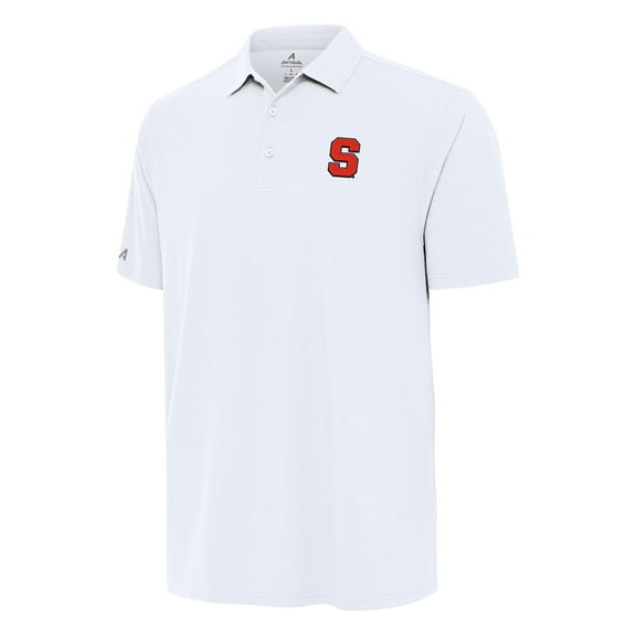 Men's Antigua White Syracuse Orange Era Polo