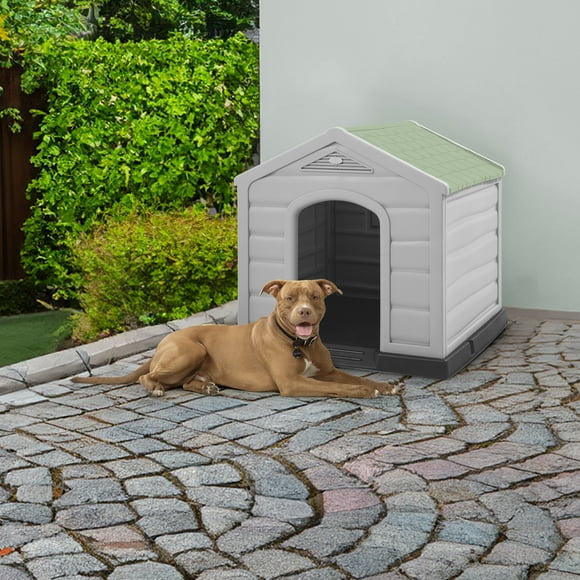 Casa Casita Hogar Refugio Interior Exterior Mascota Perro Ideal Raza Mediana Grande Plástica Resistente Confortable RIMAX