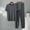 Dark Gray, variant on Frnrwgo Mens 2 Piece Lounge Set Solid Color Short Sleeve T Shirt and Drawstring Jogger Pants Soft Breathable Lightweight Casual Outfits