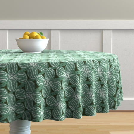 tablecloth sateen midcentury
