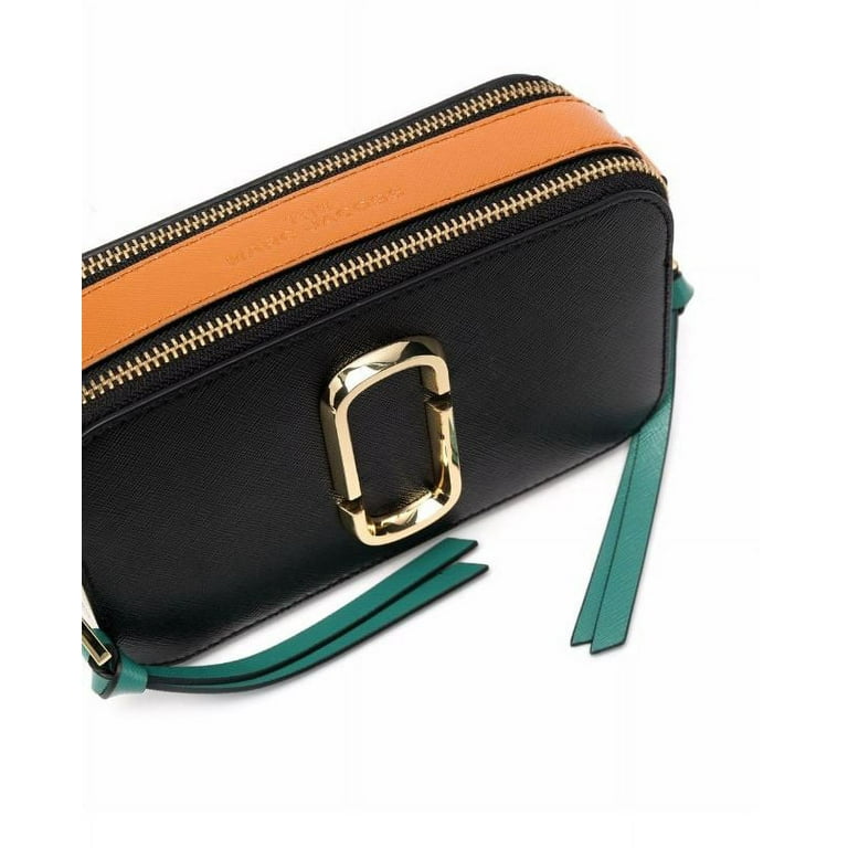 Marc Jacobs Snapshot Leather Crossbody Bag - Black/Honey Ginger Multi •  Price »