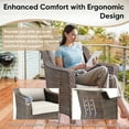 thumbnail image 4 of Bellefurn Outdoor Wicker Patio Chairs Set of 4,All-Weather Wicker Rattan Chairs Patio Furniture Set for Porch Balcony Backyard Yard Deck, 4 of 10