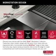 thumbnail image 5 of Delta 95C9031-36S-SS Rivet 36” Workstation Farmhouse Apron Front Kitchen Sink Undermount, 5 of 7