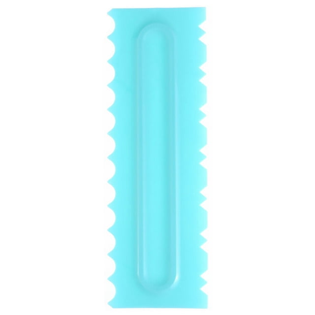 Peine para Borde de Pastel Bewildely Espátula de Plástico PP Herramientas y Accesorios para Hornear 22x7,3x1cm