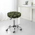 thumbnail image 4 of Uemuo Light Green Excavator Pattern Round Bar Stool Seat Covers Washable Stool Cushion Slipcover Elastic Bar Chair Covers-12 inch, 4 of 7