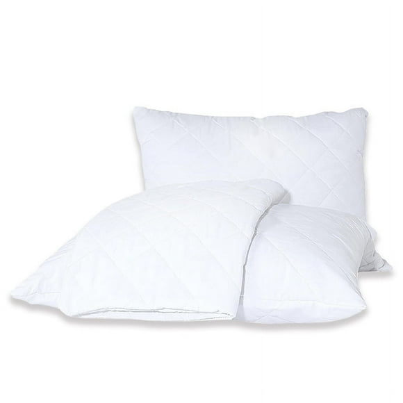 Nvzi 2 fundas de almohada impermeables y resistentes al aceite, cómodas y transpirables, de 18,9 x 29,13 pulgadas (blancas)