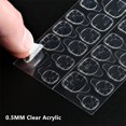 thumbnail image 4 of 1200PCS False il Glue Gel Stickers Transparent Acrylic Double Sided Tips DIY Fake il Art Adhesive Tabs for Women and Girls il Manicure (50 Sheets), 4 of 5