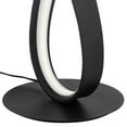 thumbnail image 5 of Possini Euro Avante Twist 19 1/4" High Small Modern Accent Table Lamp LED Black Metal Single White Shade Living Room Bedroom, 5 of 9