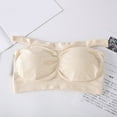 thumbnail image 2 of Tube Tops Womens Padded Bandeau Bra Wire Free Strapless Convertible Bralettes Basic Layer Tube Top Bra Sports Bra, 2 of 4