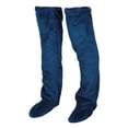 thumbnail image 4 of yuksok over Knee High Fuzzy Socks Bedroom Boot Socks Lady Cozy Super Soft for Women Dark Blue S, 4 of 9
