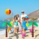 thumbnail image 5 of Inflatable Palm Tree Flamingo Banana Beach Ball Parrot Beach Pool Toys for Tropical Hawaiian Luau Party Summer Pool Beach Party Decorations, 5 of 5