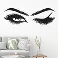 thumbnail image 2 of ZOUSSIQI Eye Eyelashes Wall Decal Sticker Lashes Eyes Eyebrows Beauty Decoration Make Up Wall Sticker JU316-63709, 2 of 9