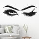 thumbnail image 2 of Pegatinas de pared con diseño de pestañas, cejas, maquillaje y belleza, 2 of 9