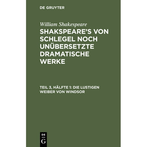 Die Lustigen Weiber Von Windsor, (Hardcover)