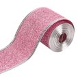 thumbnail image 4 of yotijay 2x2inch x 90 Yards Christmas Wired Edge Ribbon Flexible for Christmas Projects Pink, 4 of 9