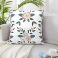 thumbnail image 6 of ZICANCN Rose Colorful Floral Throw Pillow Covers, Bed Couch Sofa Knit Decorative Pillow Covers for Living Room Farmhouse, 12"x12", 6 of 8