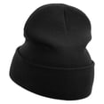 thumbnail image 2 of Rock Fest Embroidered 12 Inch Long Knitted Beanie - Black OSFM, 2 of 5