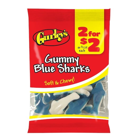 2 For 2 Gummy Blue Sharks 35 Eachpricecase 9625