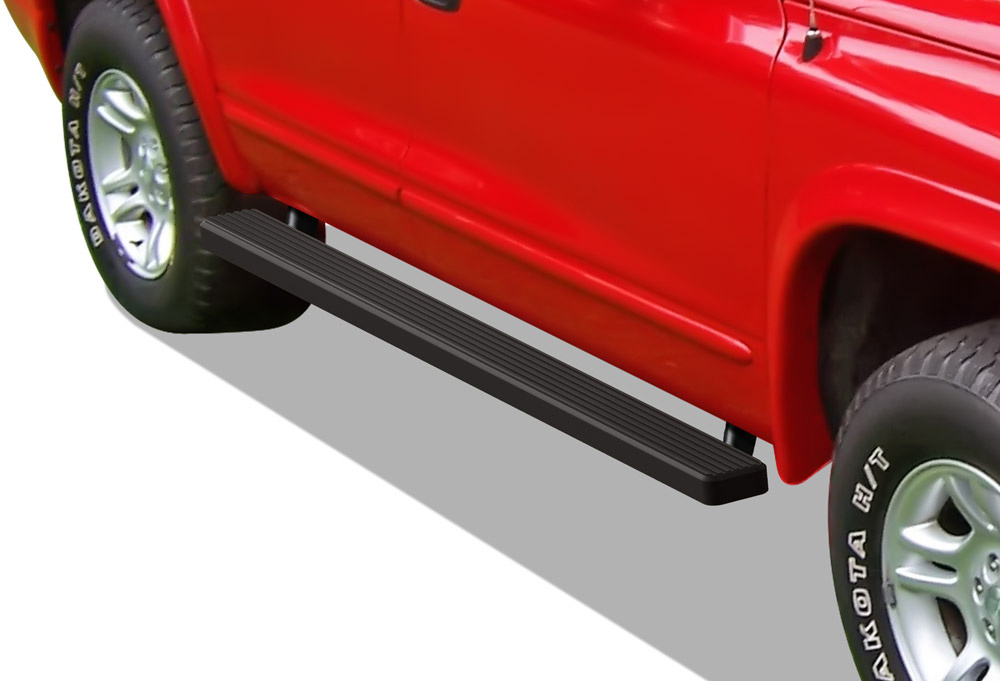 APS iBoard Running Boards 4 inches Matte Black Compatible with Dodge Durango 19982003 4Door