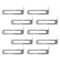 unbranded 10pcs L-Shape Iron Brackets For Shelves Right Angle Shelf Fixing Bracket Heavy Duty Metal Shelf Hardware