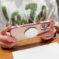 thumbnail image 2 of for iPhone 15 ProMax Case Compatible with MagSafe Cute Rose Flower Magnetic Phone Case for Women Luxury Plating Camera Lens Cover Soft Silicone Shockproof 15 Pro Max Case 6.7" (Pink), 2 of 12