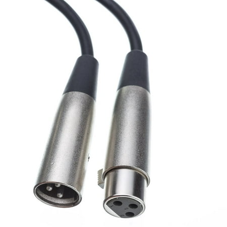 ACCL 50ft High Quality XLR Male to XLR Female Audio Extension Cable, Black, (Best Quality Xlr Cable)