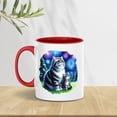 thumbnail image 4 of Happy New Year American Shorthair Family Cheer Winter Midnight Firework 11oz Accent Two-tone Mug Cat Lover Kitten Owner Gifts Coffee Tea Cup - 02025, 4 of 5