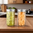 thumbnail image 2 of SUMMIT - 22oz/650ml Mason Jars with Airtight Lids Glass Canning Jars with Regular Lids Spice Jars Honey Jars for Yogurt,Jam,Spice,Overnight Oats Canning, Preserving,Decorations,Jelly,6 Pack (22oz), 2 of 13