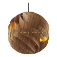 thumbnail image 2 of ORE International I-CMWN 14 in. Cosmo Wood Round Ceiling Pendant & Table Lamp, Walnut, 2 of 4