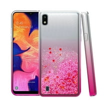 GSA Liquid Glitter Candy Case For Samsung Galaxy A10e - Clear/Hot Pink