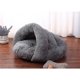 thumbnail image 5 of Conjunto de una sola pieza, casa para gatos gris, saco de dormir para mascotas, saco de dormir para gatos grande, perrera pequeña, guarida triangular para gatos, 5 of 5